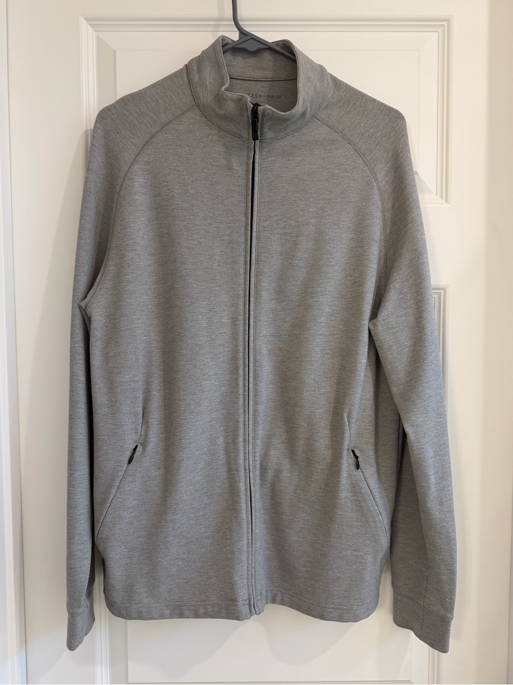 Mizzen + Main Men's Full-Zip Grey Sweater Jacket